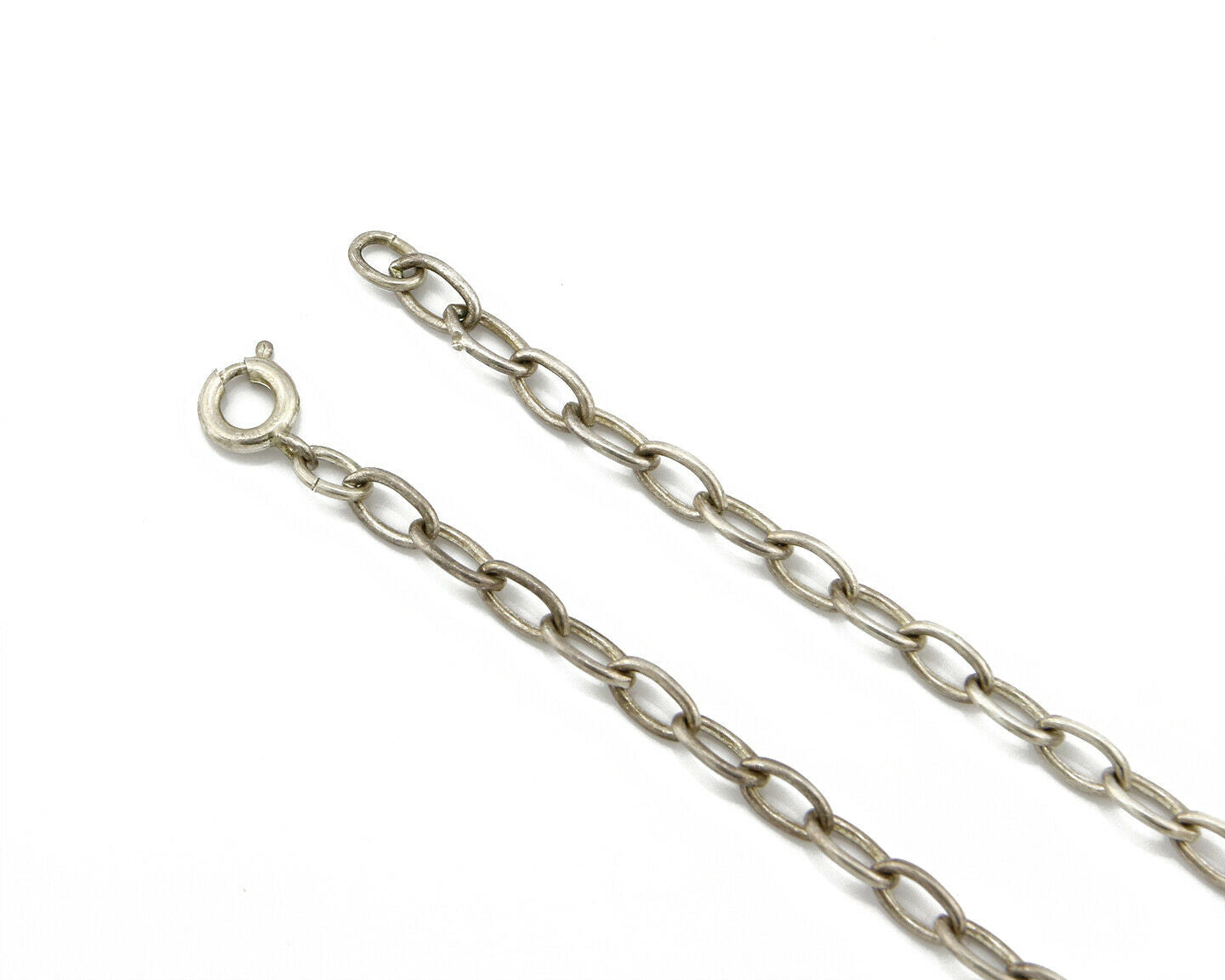 Old Pawn Navajo Signed "D" Natural Mined Blue Diamond Turquoise .925 Necklace