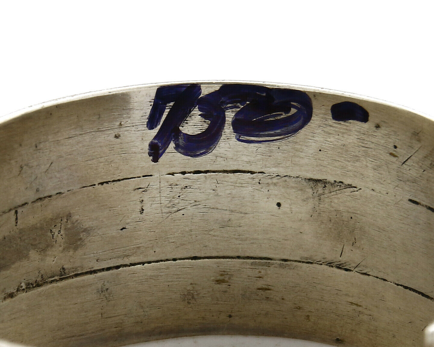 Women's Zuni Bracelet Inlaid Coral .925 Silver 3 Row Natural Mined C.80's