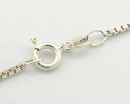 Navajo Necklace .925 Silver Natural Gemstone Native American C.80's