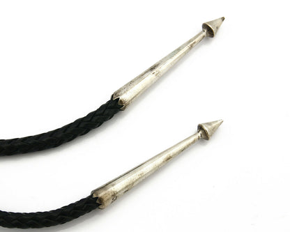 Navajo Turquoise Bolo Tie .925 Silver Bisbee Turquoise Artist Signed T Billy