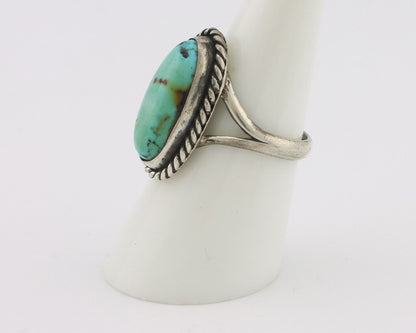 Navajo Handmade Ring 925 Silver Royston Turquoise Native Artist C.80's