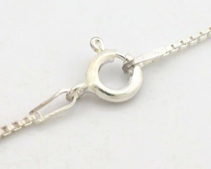 Navajo Necklace .925 Silver Kingman Turquoise Signed Gecko C.80's