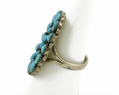 Women's Navajo Turquoise Ring .925 Silver Handmade C.80's