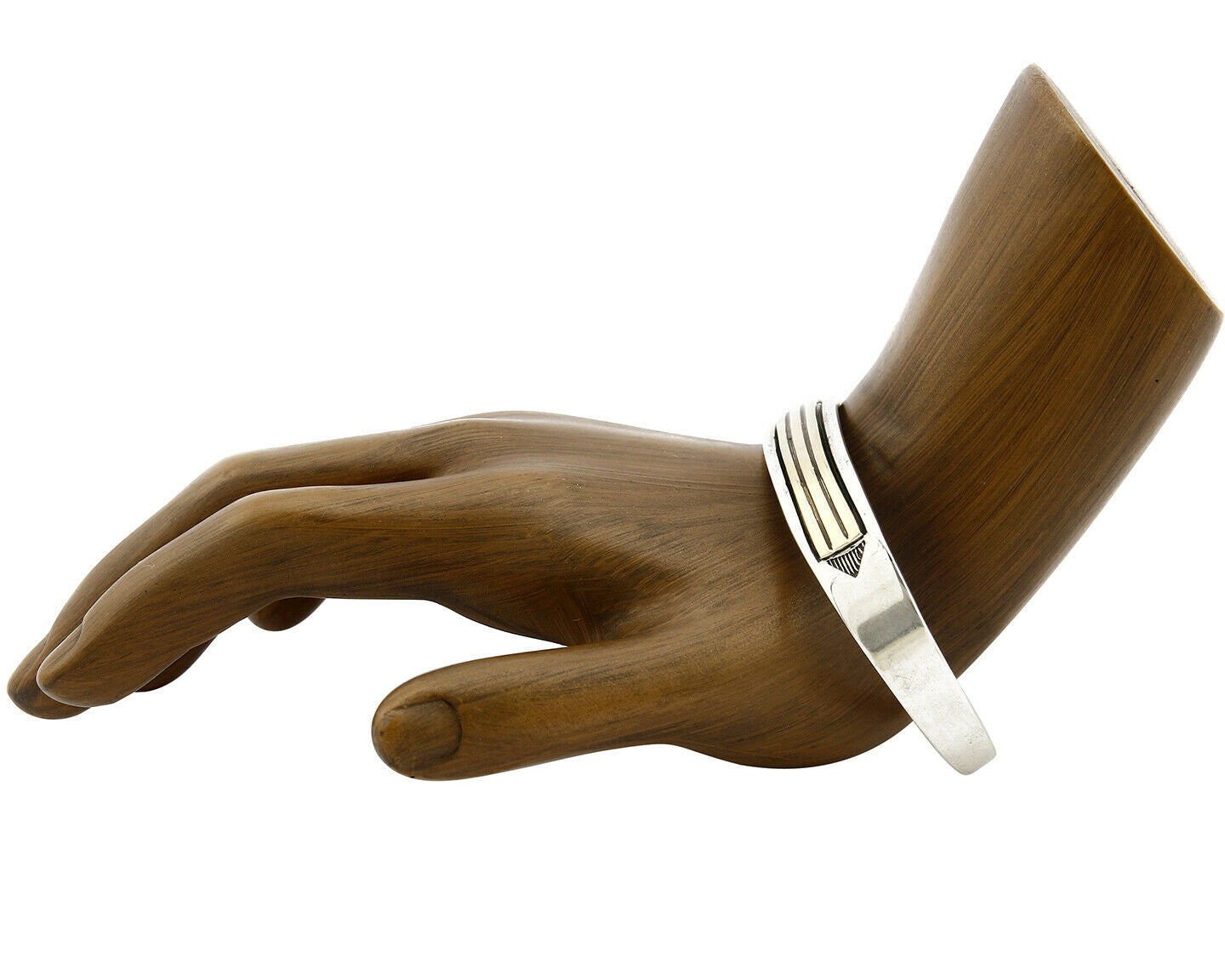 Navajo Bracelet .925 Silver & 14k Solid Gold MM Rogers and TAS Cuff C.80's