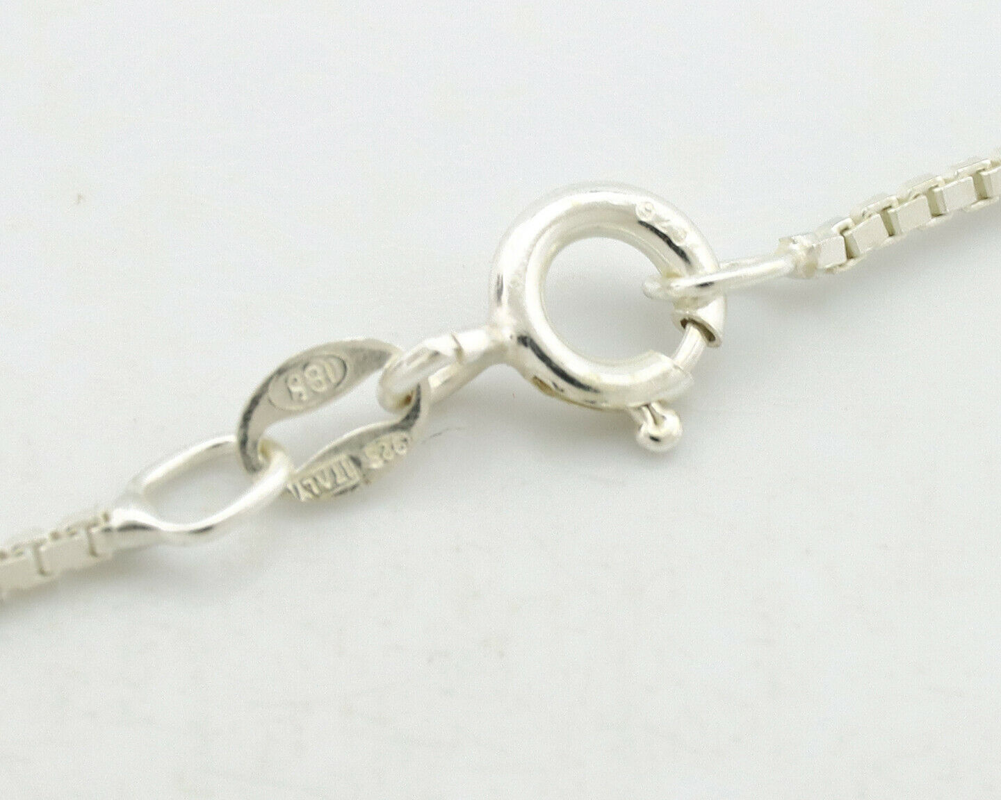 Navajo Necklace .925 Silver Nevada Black Turquoise Signed JR C.1980's