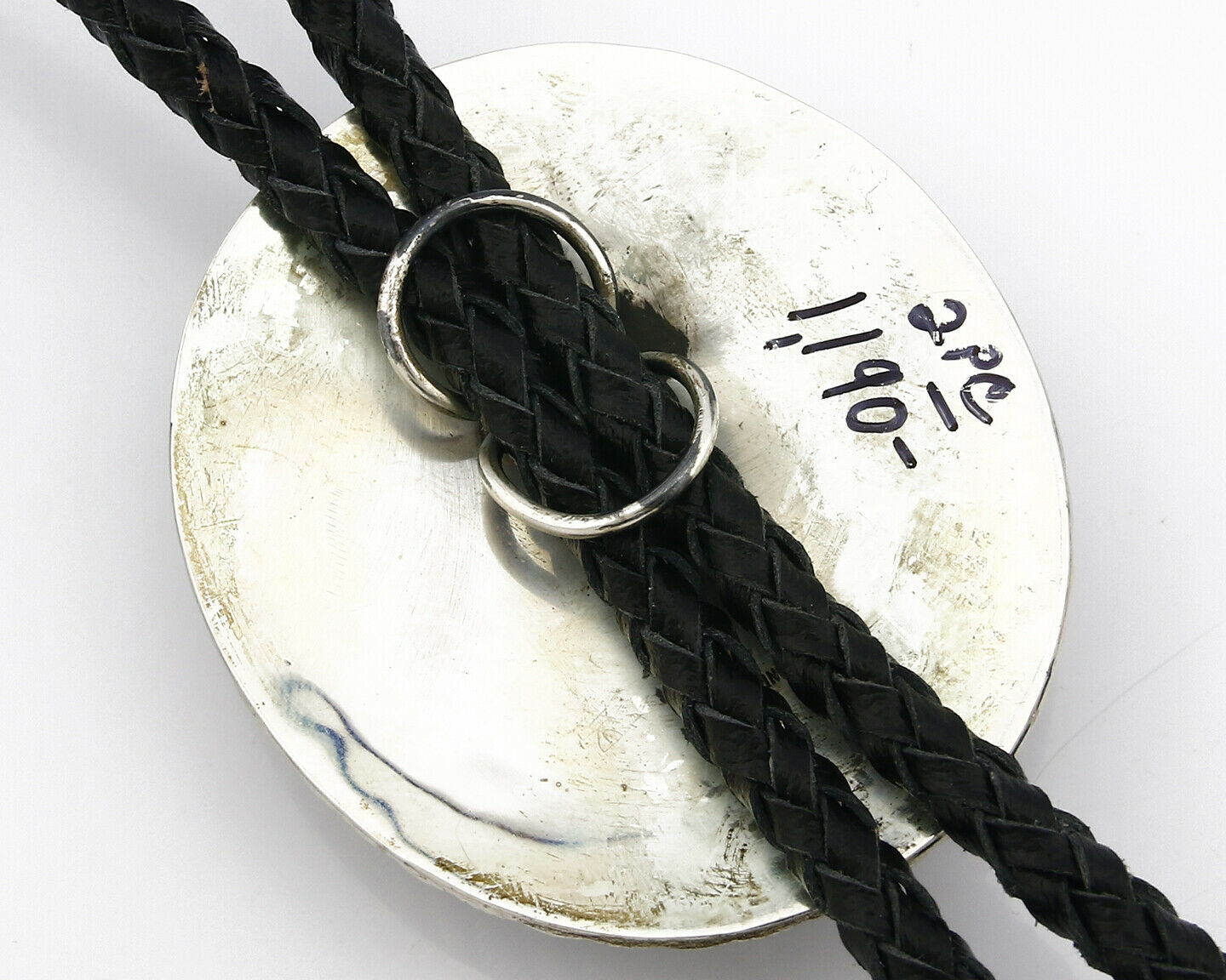 Navajo Bolo Tie .925 Silver Royster Turquoise C.80's Native American