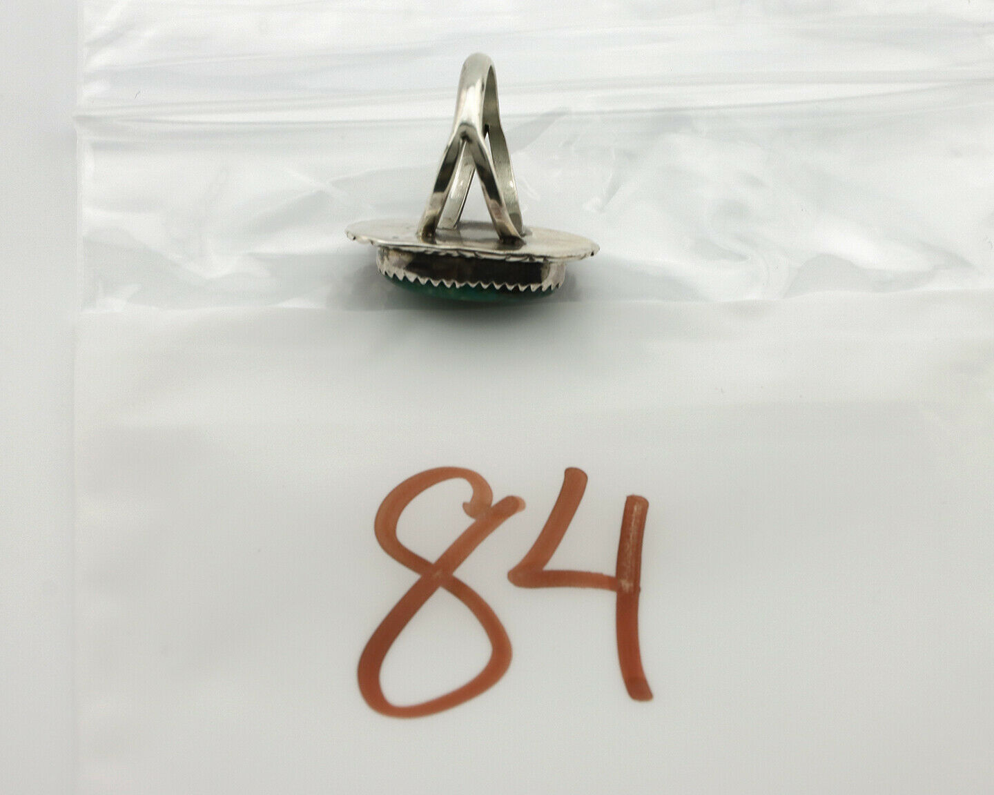 Navajo Ring .925 Silver Turquoise Mountain Native American C.80's