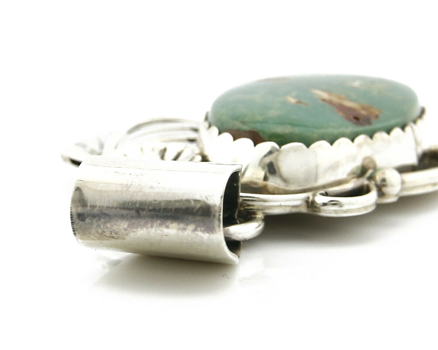 Navajo Pendant .925 Silver Royston Turquoise Native American C.80's