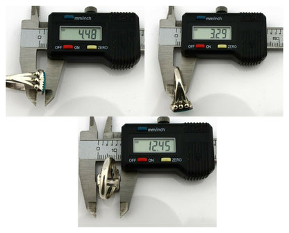 Navajo Ring .925 Silver Morenci Turquoise Native American Artist C80s