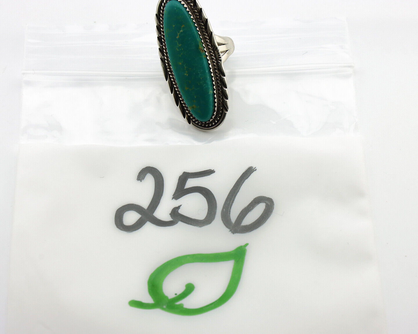 Navajo Ring 925 Silver Natural Blue Turquoise Artist Signed USA C.80's