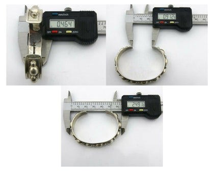 Navajo Bracelet .925 SOLID Silver Handmade Artist C Montoya C. 1980's